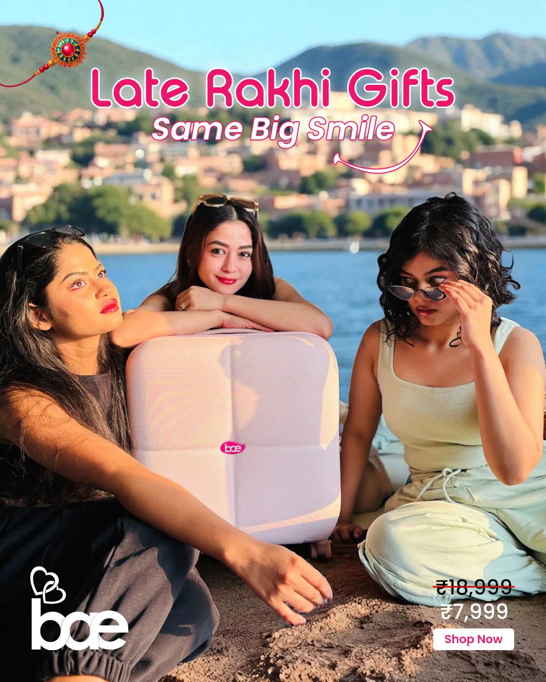 Rakhi gift ads with the cabin suitcase
