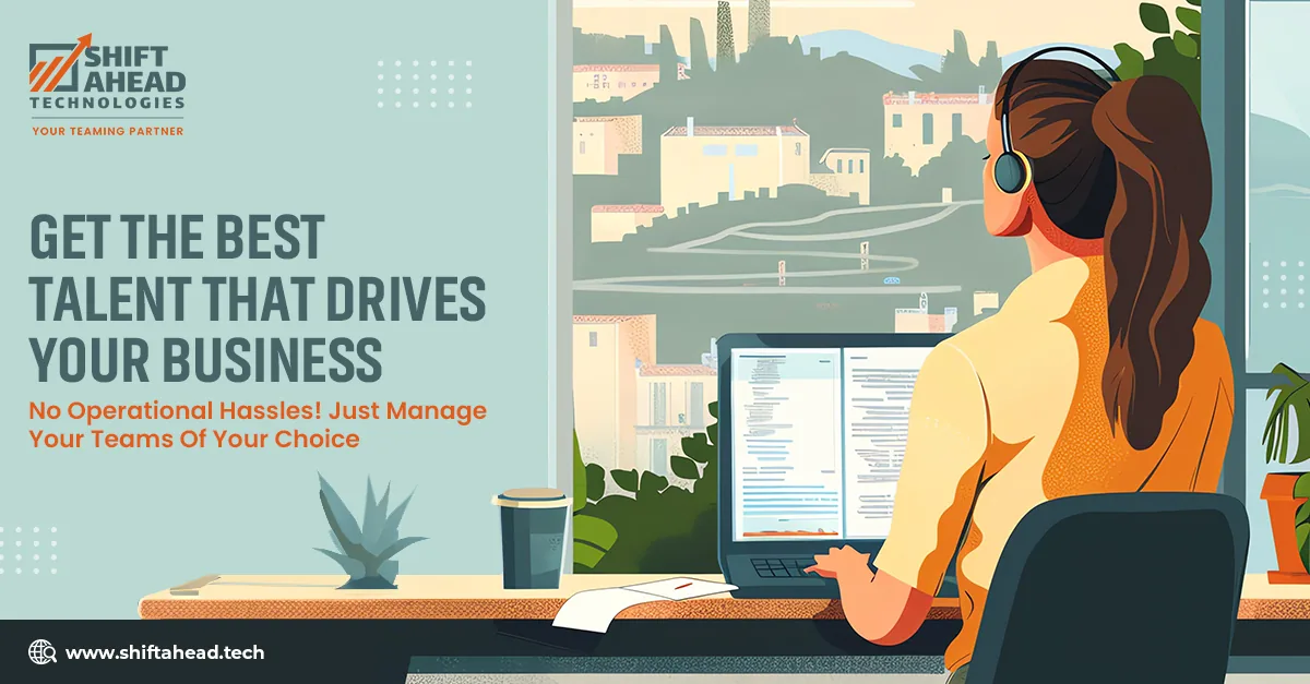 A remote worker and a word called HIRING
