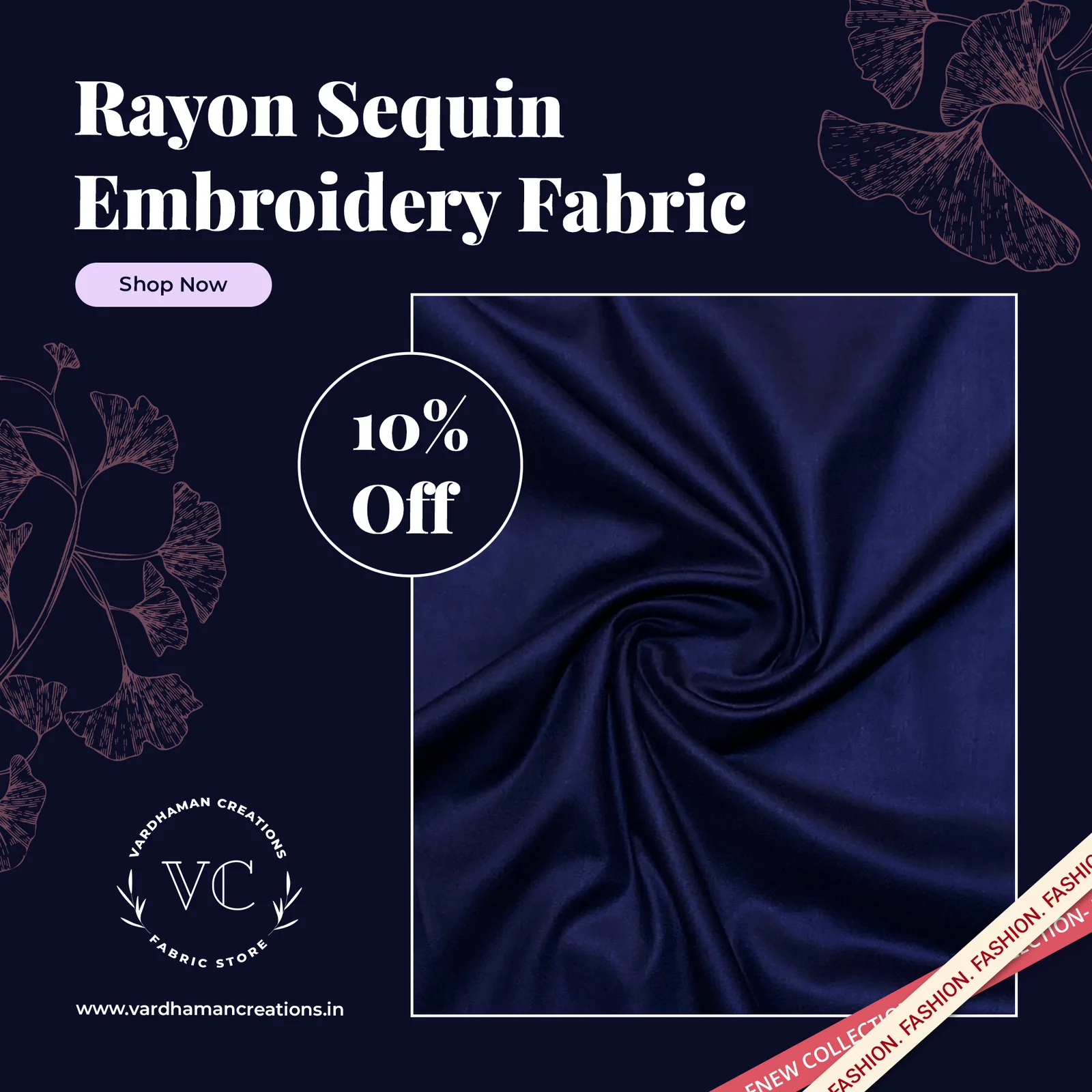 Fabric posts with line art