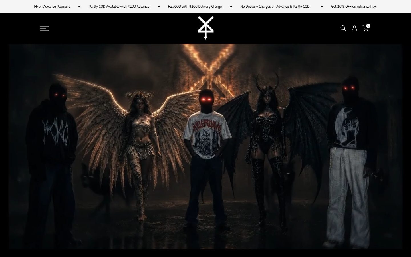 The Breed storefront homepage on desktop